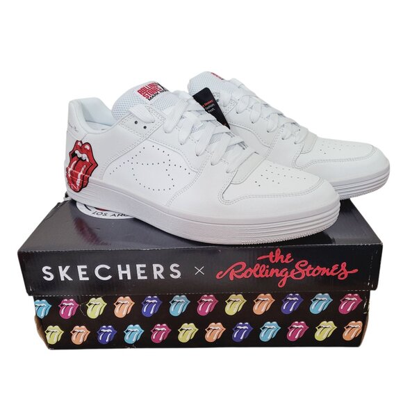 Skechers Rolling Stones Mark Nason 11.5 Mens Shoes White Palmilla RS Marquee NIB - Picture 1 of 5
